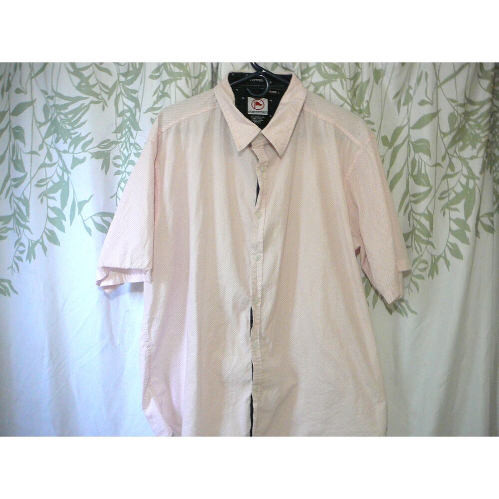 Checkpoint XXL Short Sleeve Light Pink Men's Shirt